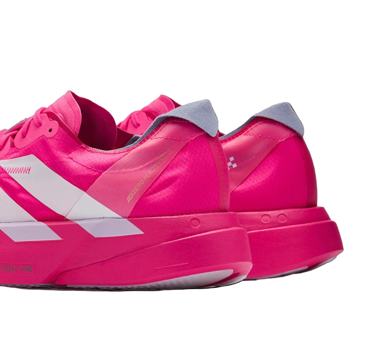 O Adidas Adizero Adios Pro 4 “Shock Pink / Zero Metallic / Aurora Plum”