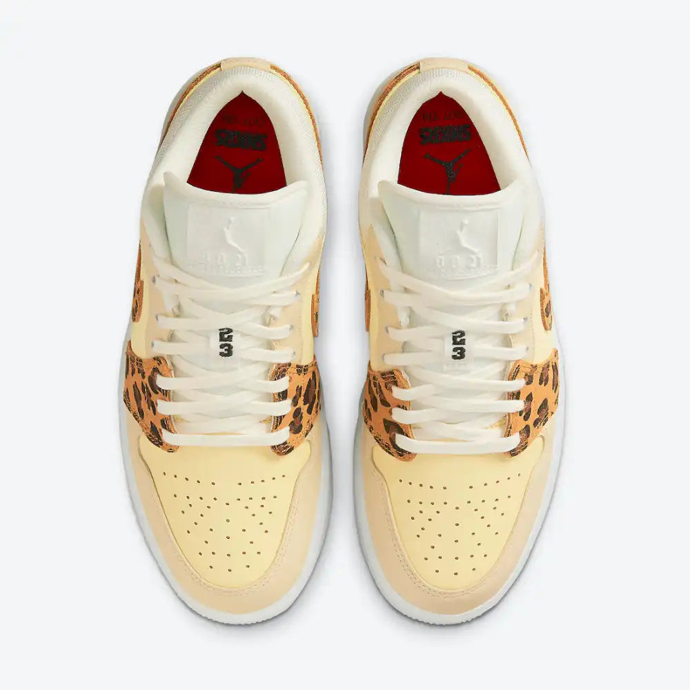 NIKE AIR JORDAN 1 LOW yellow leopard