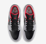 Air Jordan 1 Low Black Light Smoke Grey Gym Red