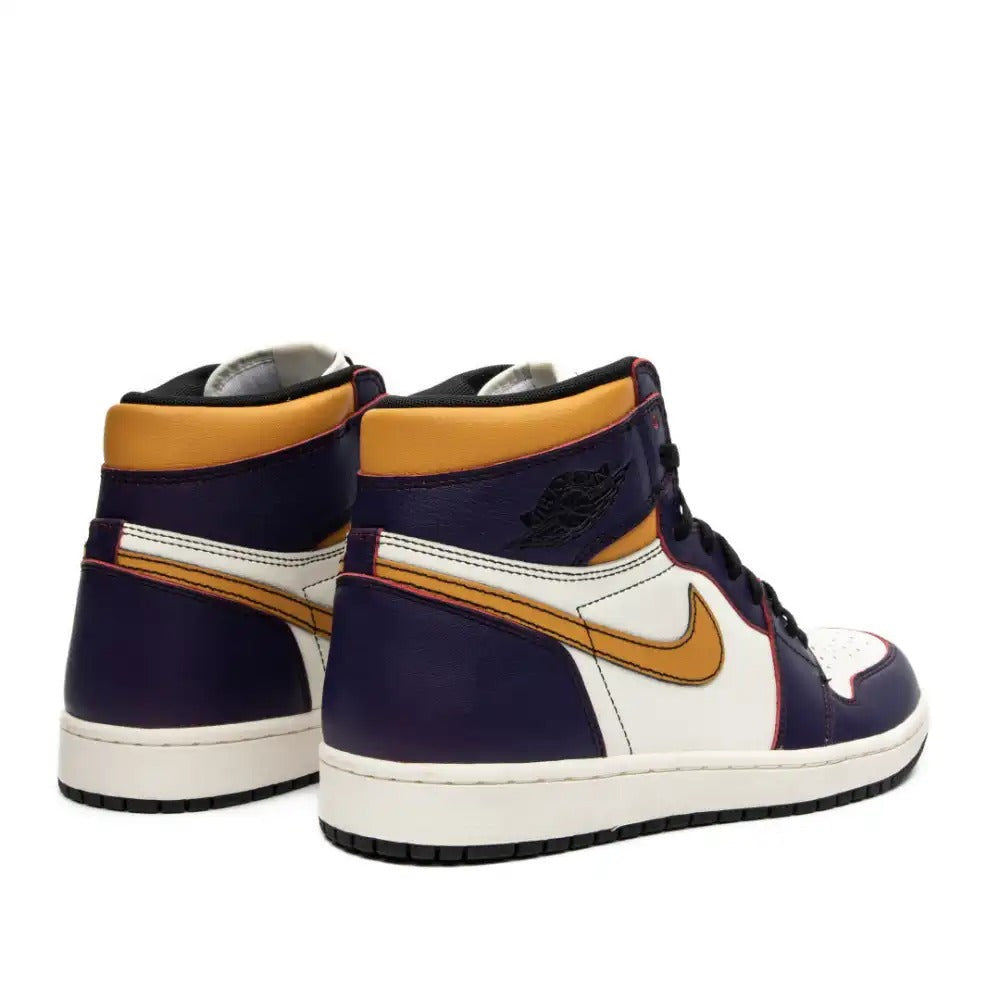 Jordan 1st generation Nike dunk sb X AJ1 Scratch Laker purple gold color