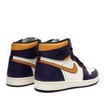 Jordan 1st generation Nike dunk sb X AJ1 Scratch Laker purple gold color