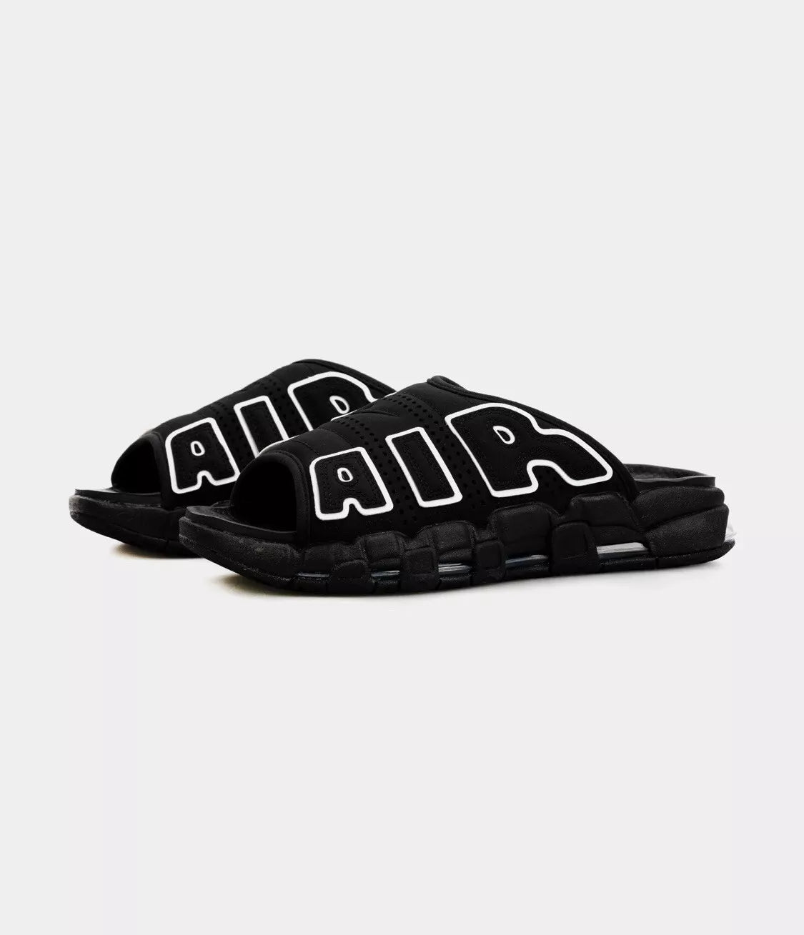 Nike Air More Uptempo Slide black