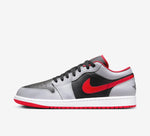 Air Jordan 1 Low Black Light Smoke Grey Gym Red