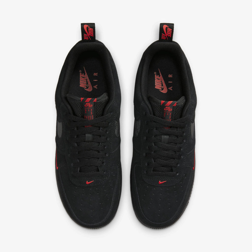 Nike Air Force 1 '07 LV8 'Reflective Swoosh Black Crimson'