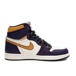 Jordan 1st generation Nike dunk sb X AJ1 Scratch Laker purple gold color