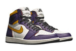 Jordan 1st generation Nike dunk sb X AJ1 Scratch Laker purple gold color