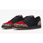SoleFly x Air Jordan 1 Low "Carnivore" Black Brown Red Leopard