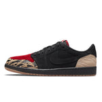 SoleFly x Air Jordan 1 Low "Carnivore" Black Brown Red Leopard